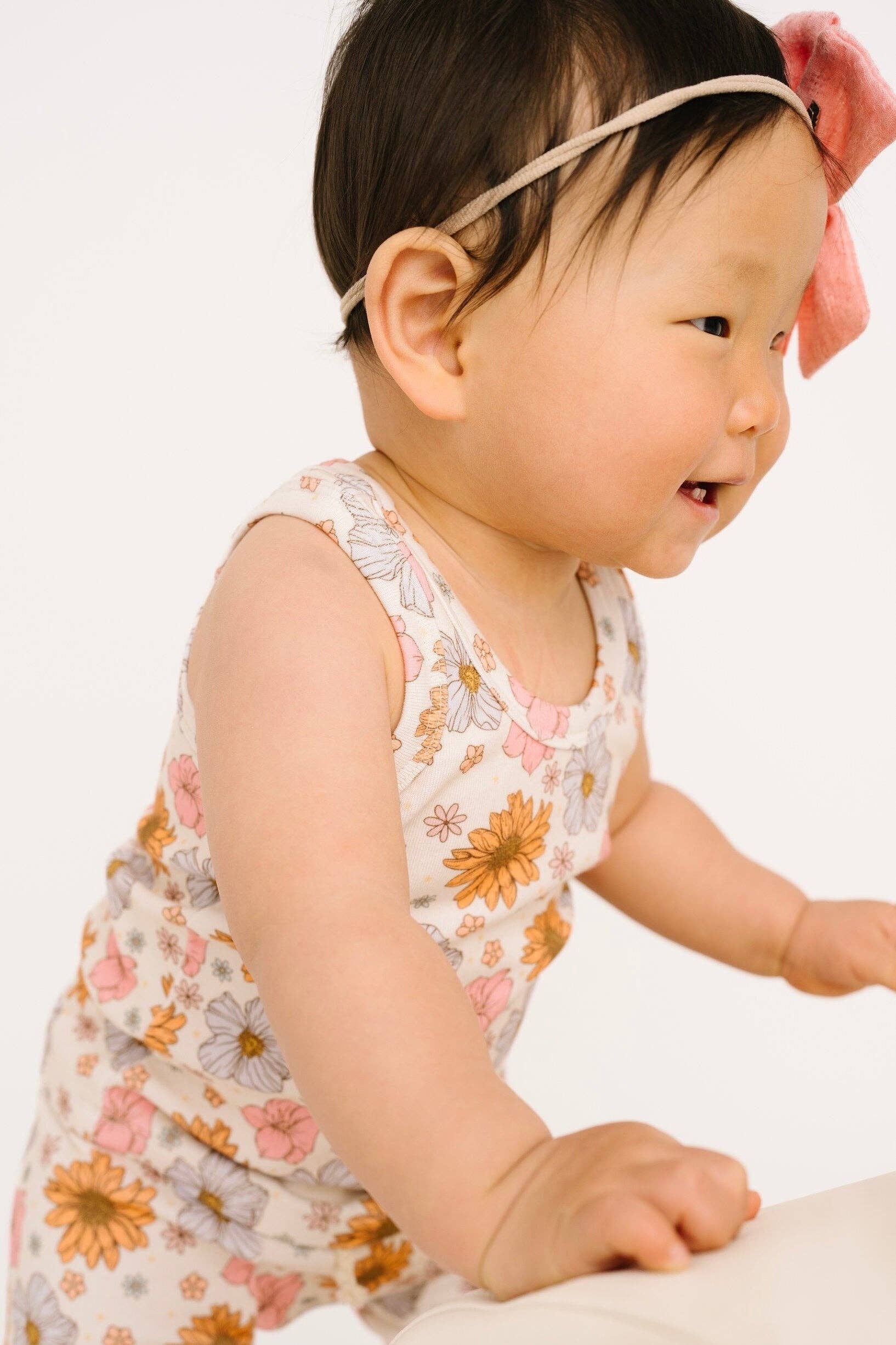 Little One Shop - Wholesale Top & Short Set - Kids - Maybelle Floral Summer Tank Set1