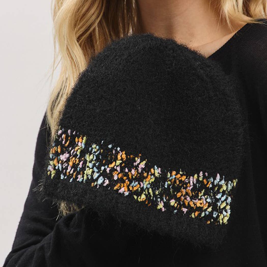 3AM BY H&D ACCESSORIES - Venta al por mayor Gorro de lana - Mujer - Gorro Sólido de Confeti2