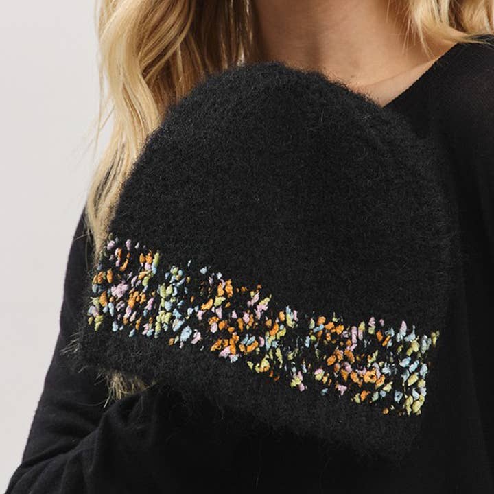 3AM BY H&D ACCESSORIES - Venta al por mayor Gorro de lana - Mujer - Gorro Sólido de Confeti2