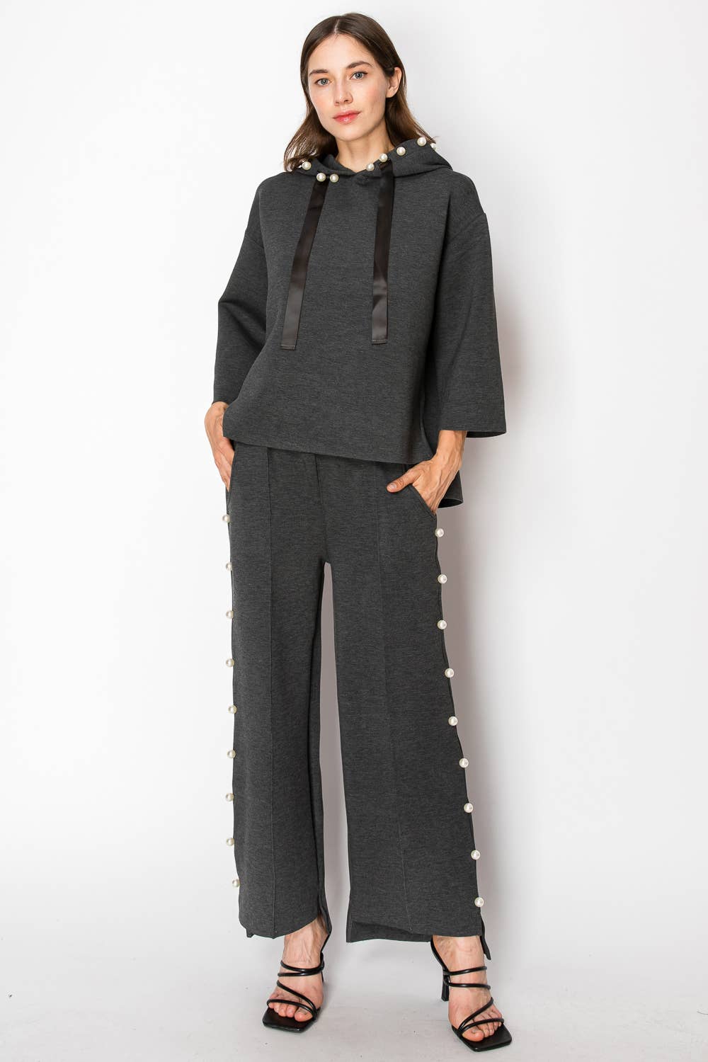 Joh Apparel – Großhandel Hose – Damen – Farrah French Scuba Pearl Lange Hose28