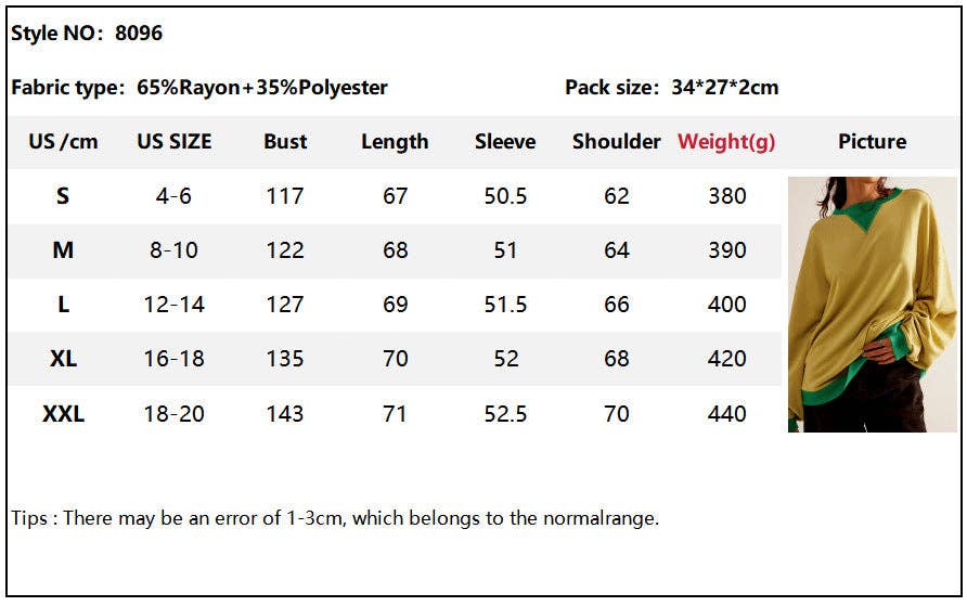 Lovesoft - Wholesale Sweatshirt - Women's - Solid Color Round Neck Fork Loose Sweatshirt Sweater5