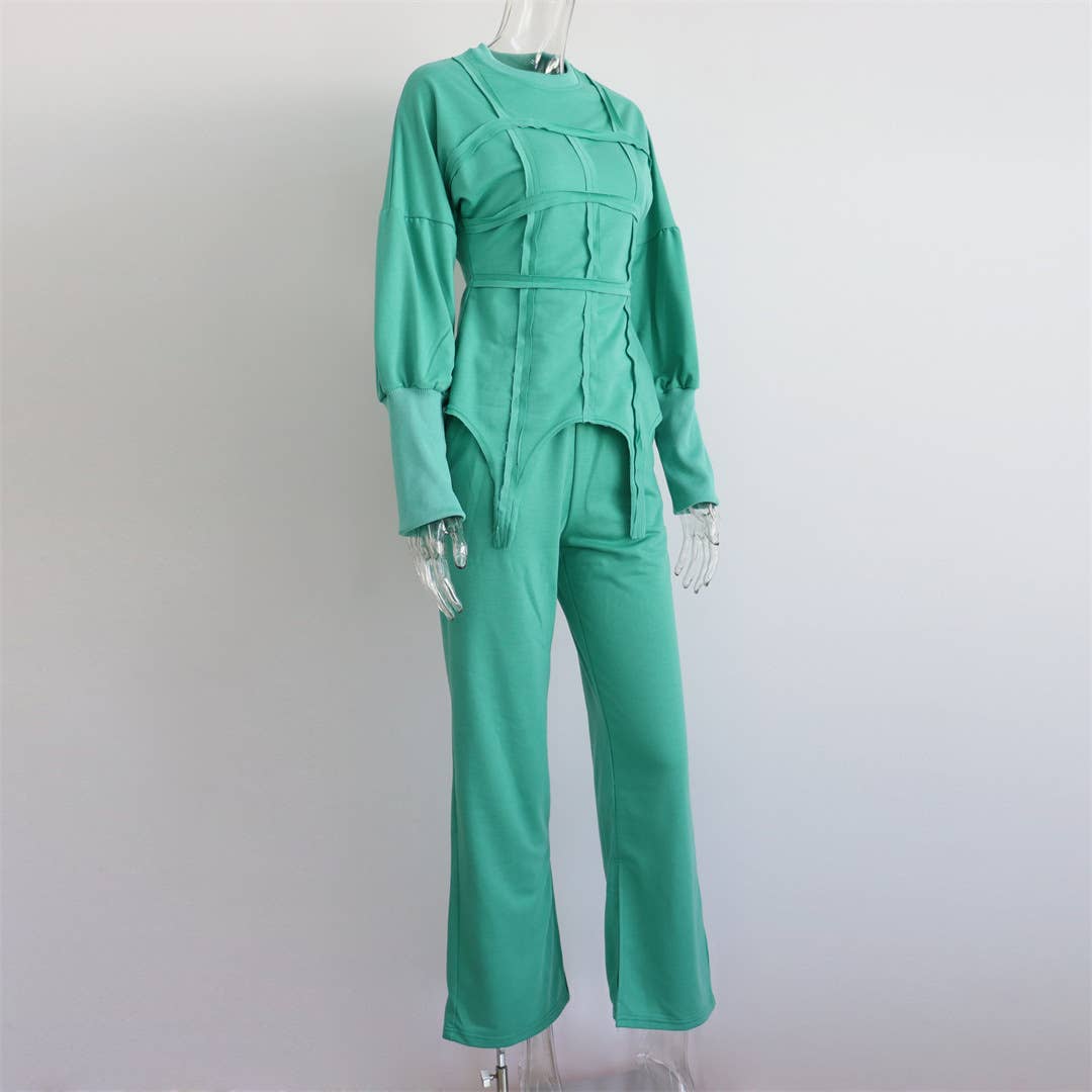 Rosa Clothing - Wholesale Top & Pant Set (NOT Loungewear) - Women's - Fashion sweatshirt set trouser set17