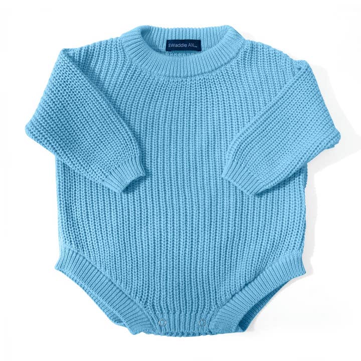 100% Cotton Classic Baby Knit Romper for wholesale by SwaddleAn