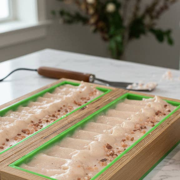 SAUBOON Handcrafted Soaps - Wholesale Bar Soap - PINK HIMALAYAN SALT BARS + kaolin white clay2