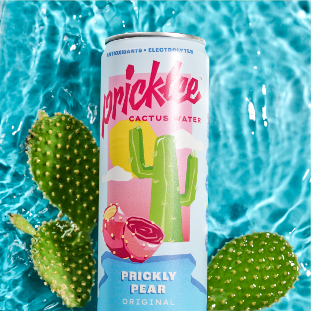 Pricklee Cactus Water - Vente Eau gazeuse - Pricklee Cactus Eau - Poire de Barbarie (paquet de 12)1