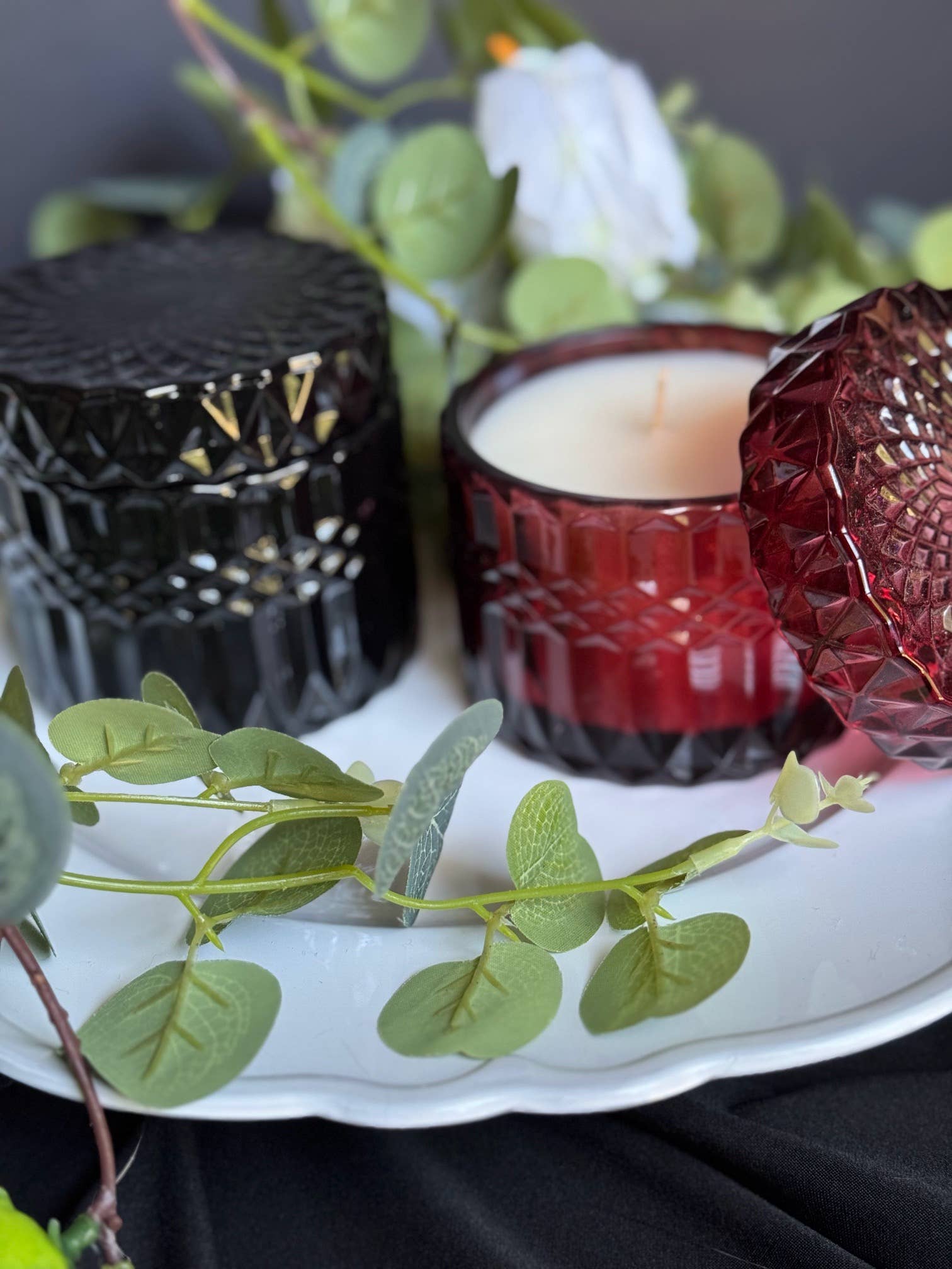 Blue Collar Babe Candles - Vente Bougie en bocal - Bougies en cire de soja 7oz en verre cristal haut de gamme - Plus de 40 heures de combustion0