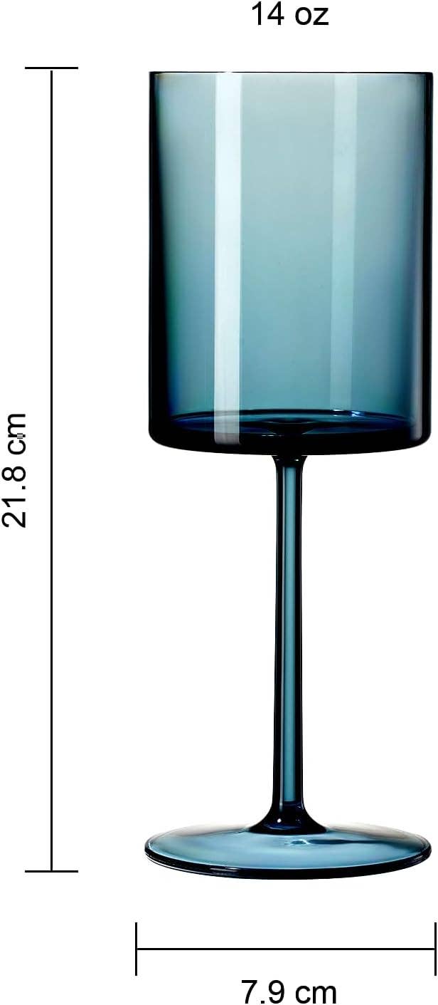 The Wine Savant /  Khen Glassware - Wholesale Wine Glass - Unbreakable Stemmed Square Tritan Acrylic Plastic Set of 45