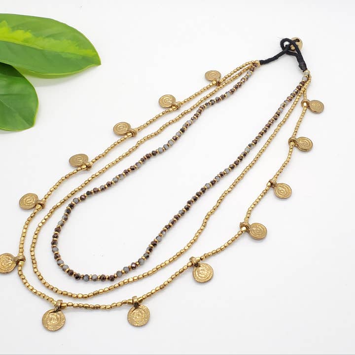 Baizaar - Wholesale Pendant/Charm Necklace - Layered Beaded Necklace with Charms