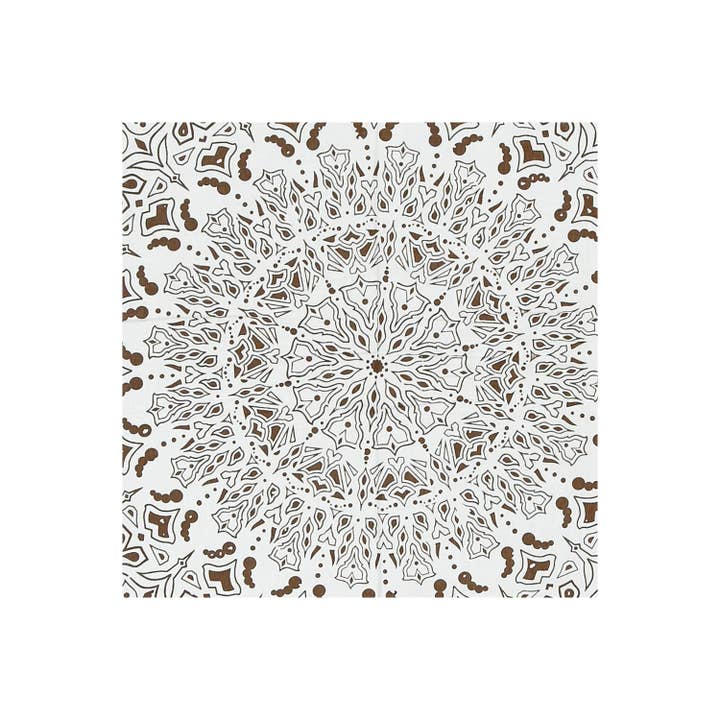 Sunshine Joy - Vente Tapisserie/textile - Tapisserie Mandala tropical Zest for Life 52x80" marron2