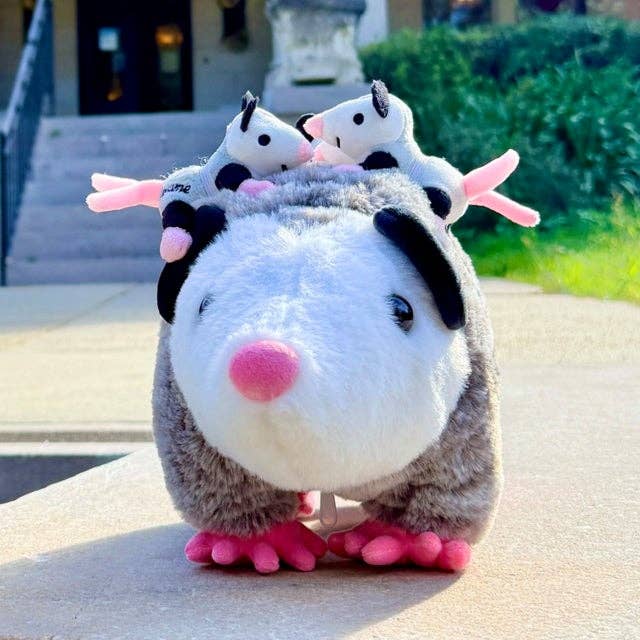 Sesame the Opossum - Wholesale Stuffed/Plush Toy - Kids & Baby - Snuggle Time Sesame (with Seedlings!)1