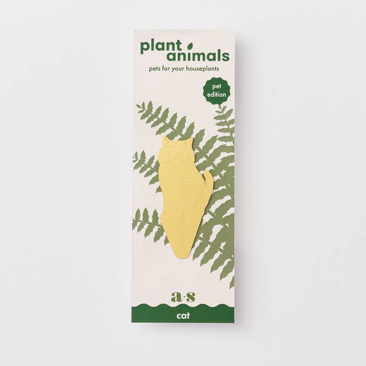 Another Studio - Wholesale Ornament - Cat, Plant Animal Pet, brass houseplant and pot decoration