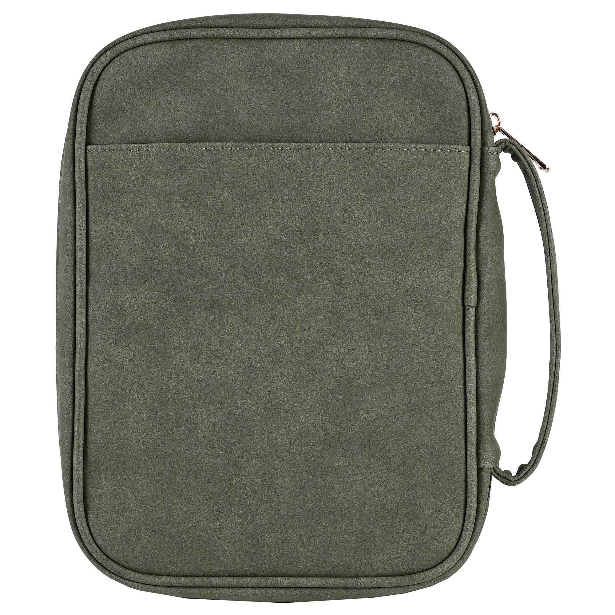 Dicksons - Wholesale Bible Cover - White Dove Bible Case Embroidered Cross Green XLarge4