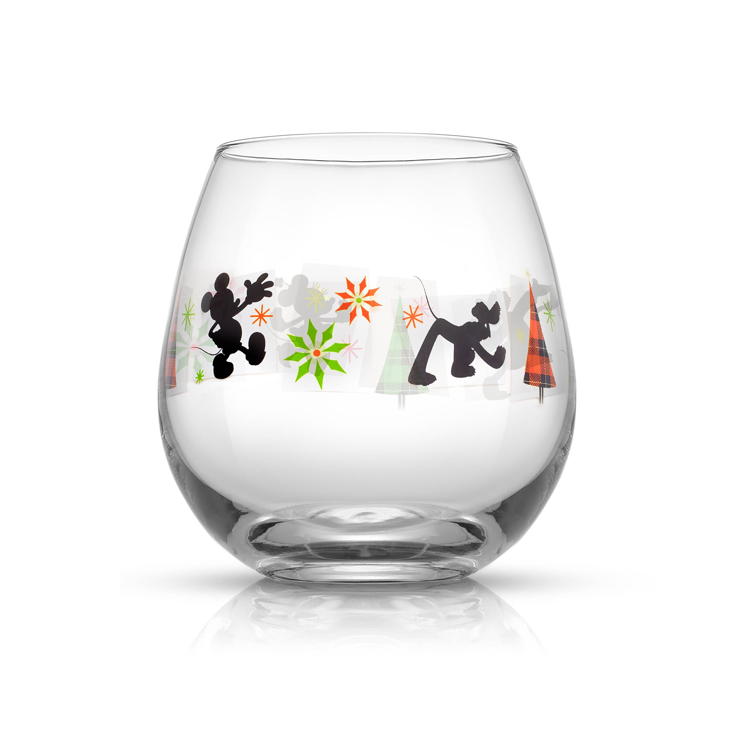 JoyJolt - Wholesale Wine Glass - Disney Mickey Mouse Joy Oh Joy Stemless Wine Glasses, 15 oz1