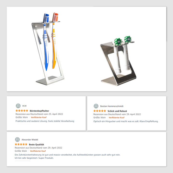 MM Steel Styles - Wholesale Toothbrush Holder - toothbrush holder stainless steel free standing toothbrush holder2