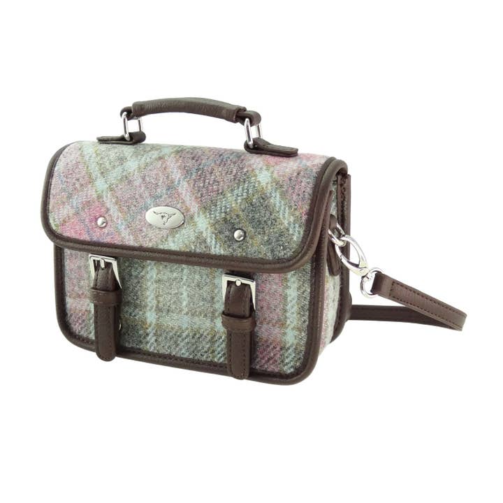 Glen Appin Of Scotland – Engroshandel Skuldertaske – Kvinder – LB1230 Harris Tweed 'Bervie' Mini Skuldertaske19