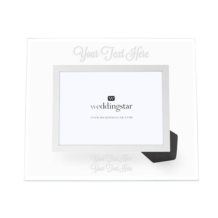 Glass 5" X 7" Picture Frame for wholesale by Weddingstar Inc.