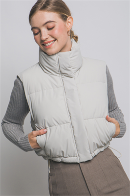 Vanilla Monkey - Wholesale Jacket - Women's - Cropped Puffer With Pockets4