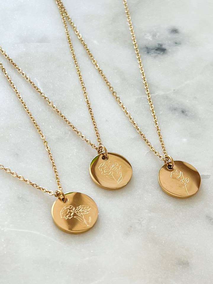 Geburtsblumen-Halskette || Monat wählen für den Großhandel von BELJOY