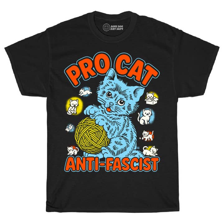 Pro Cat Black Tee for wholesale by Boss Dog