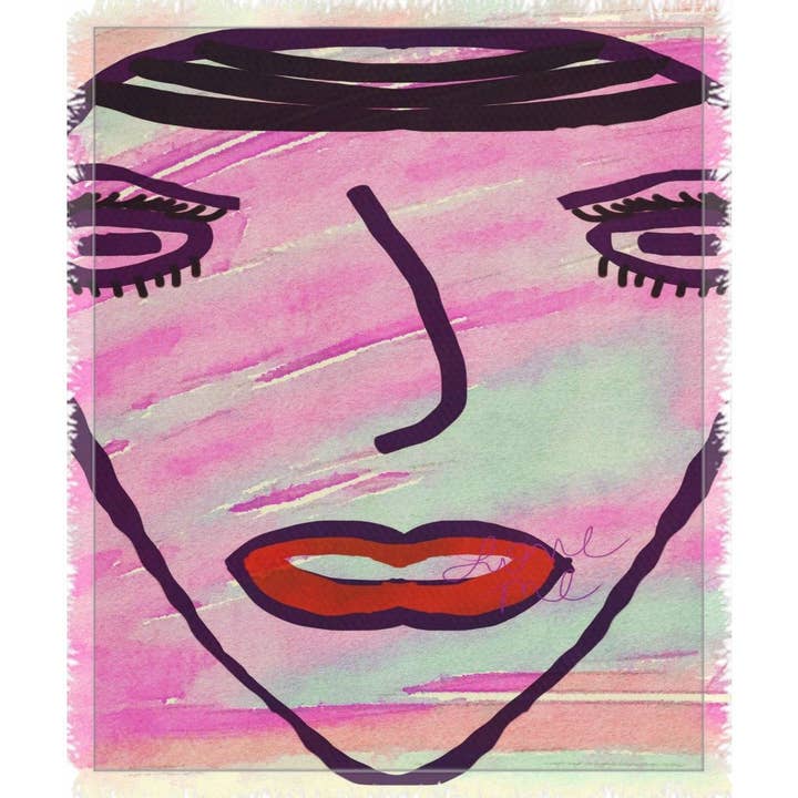 She Said Live In Color Tissé Couverture pour la vente par 3 Piece Urban Artisan