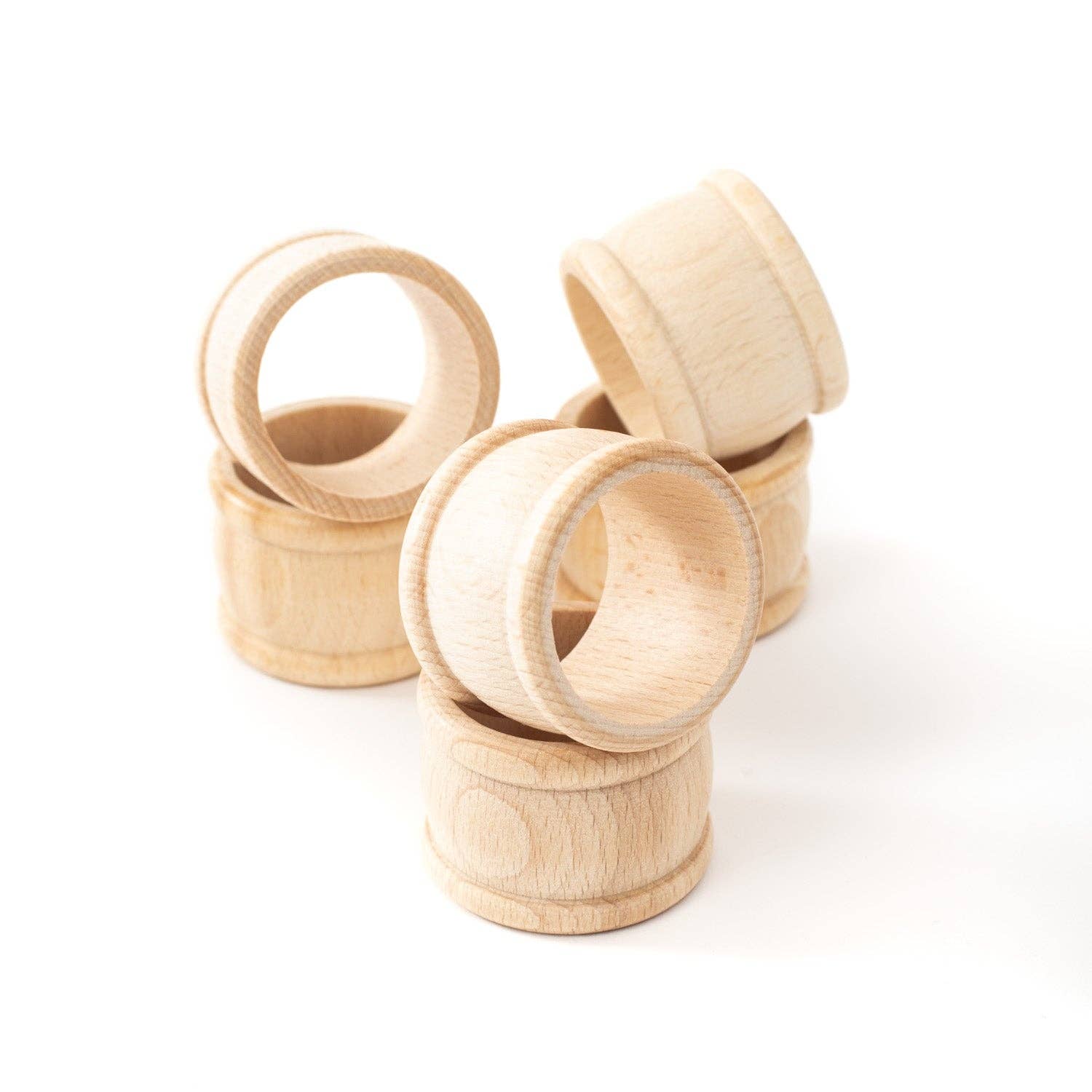 Tuuli GmbH - Wholesale Napkin Ring - Set of 6 Wooden Napkin Rings Table Decoration1