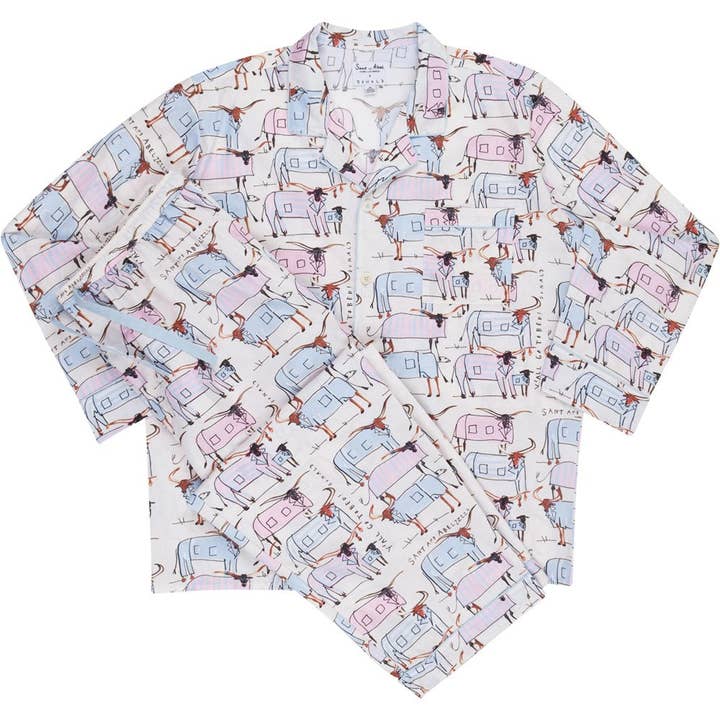Conjunto de Pijama Largo Longhorns para Hombre de Drawbertson para venta al por mayor de Sant and Abel