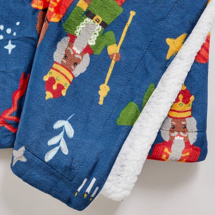 BH Collective - Wholesale Throw Blanket - Throw Blanket - Holiday Printed Sherpa - Esmay Collection37