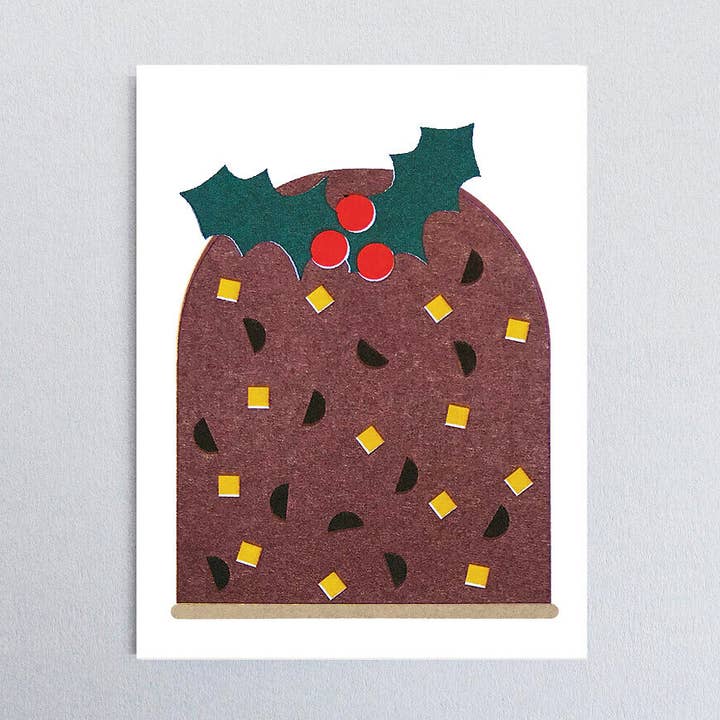Mini-carte de pudding de Noël pour la vente par Scout Editions