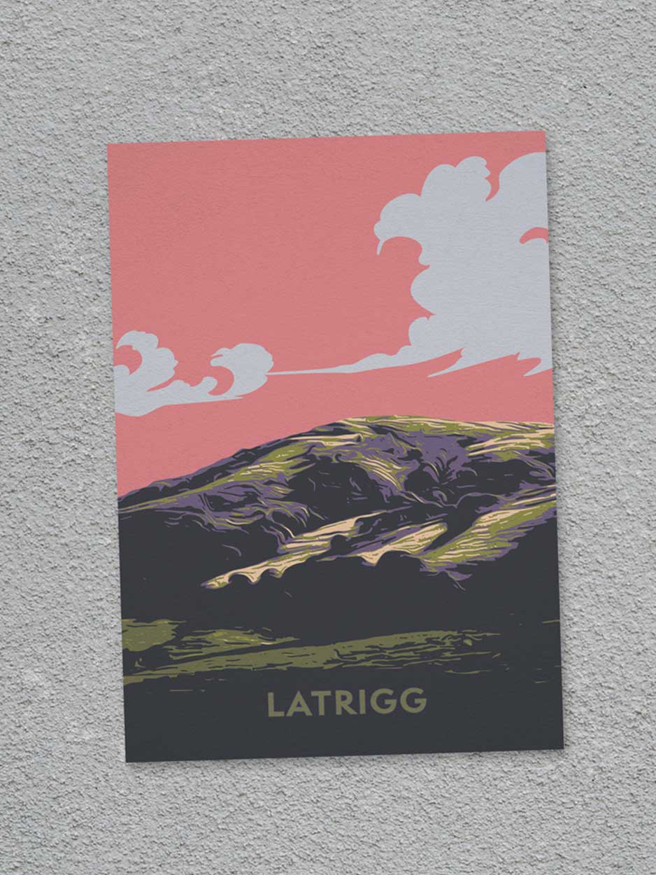 The Northern Line – wholesale Everyday greeting card – Latrigg -  Blank Greeting Card0