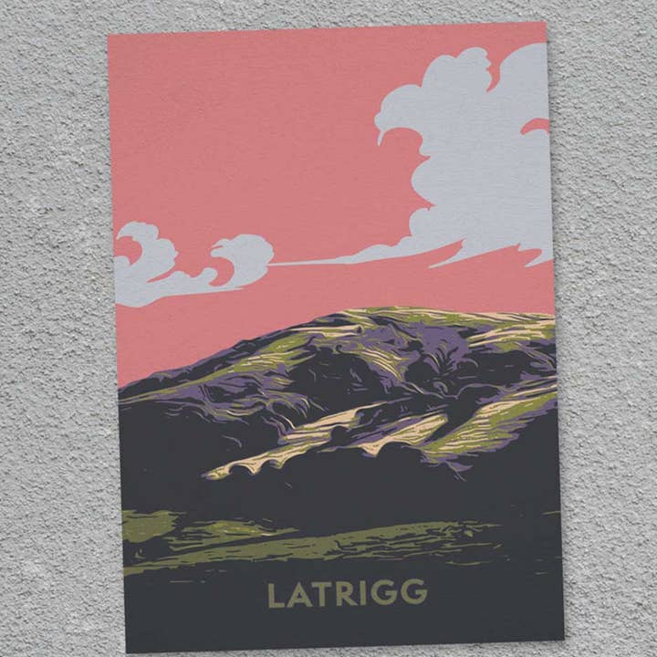 The Northern Line – wholesale Everyday greeting card – Latrigg - Blank Greeting Card