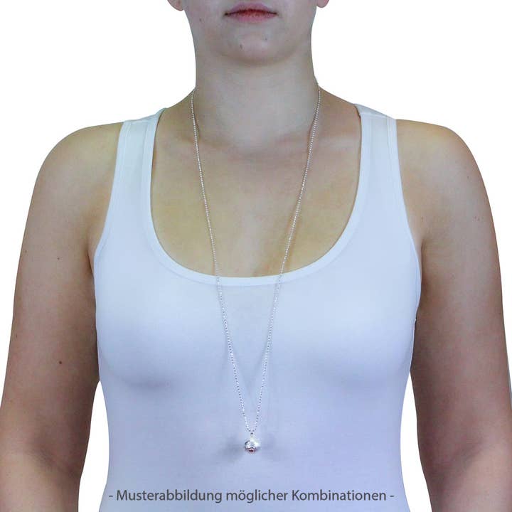 Heartbreaker designd by Drachenfels - Wholesale Individual Charm/Pendant - World globe pendant in silver with facet ball chain3