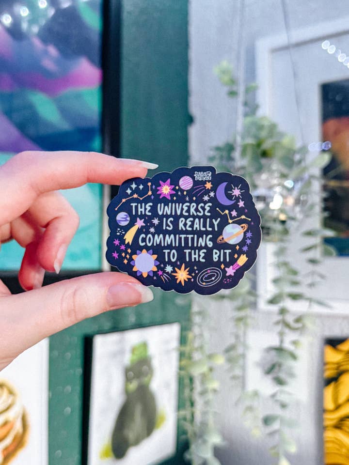 S'engager envers l'autocollant Bit pour la vente par Scarlet’s Freckles