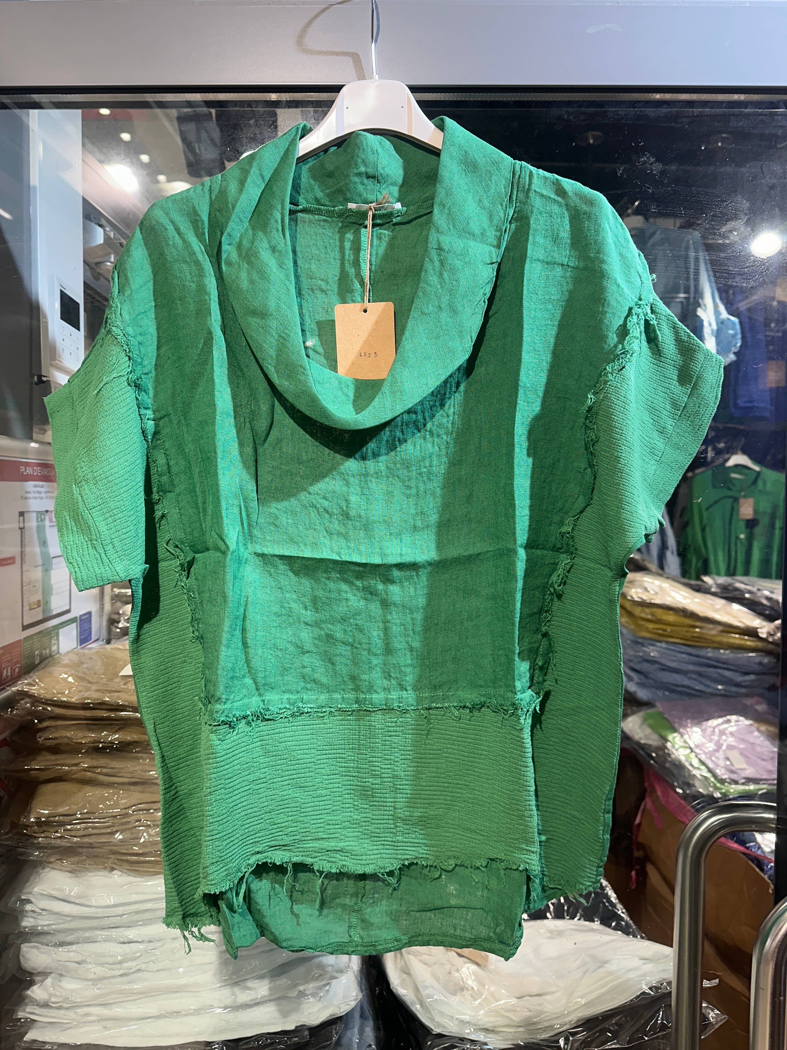 LÉA & LUC – Großhandel Bluse – Damen – 100 % Leinenbluse REF. 462310