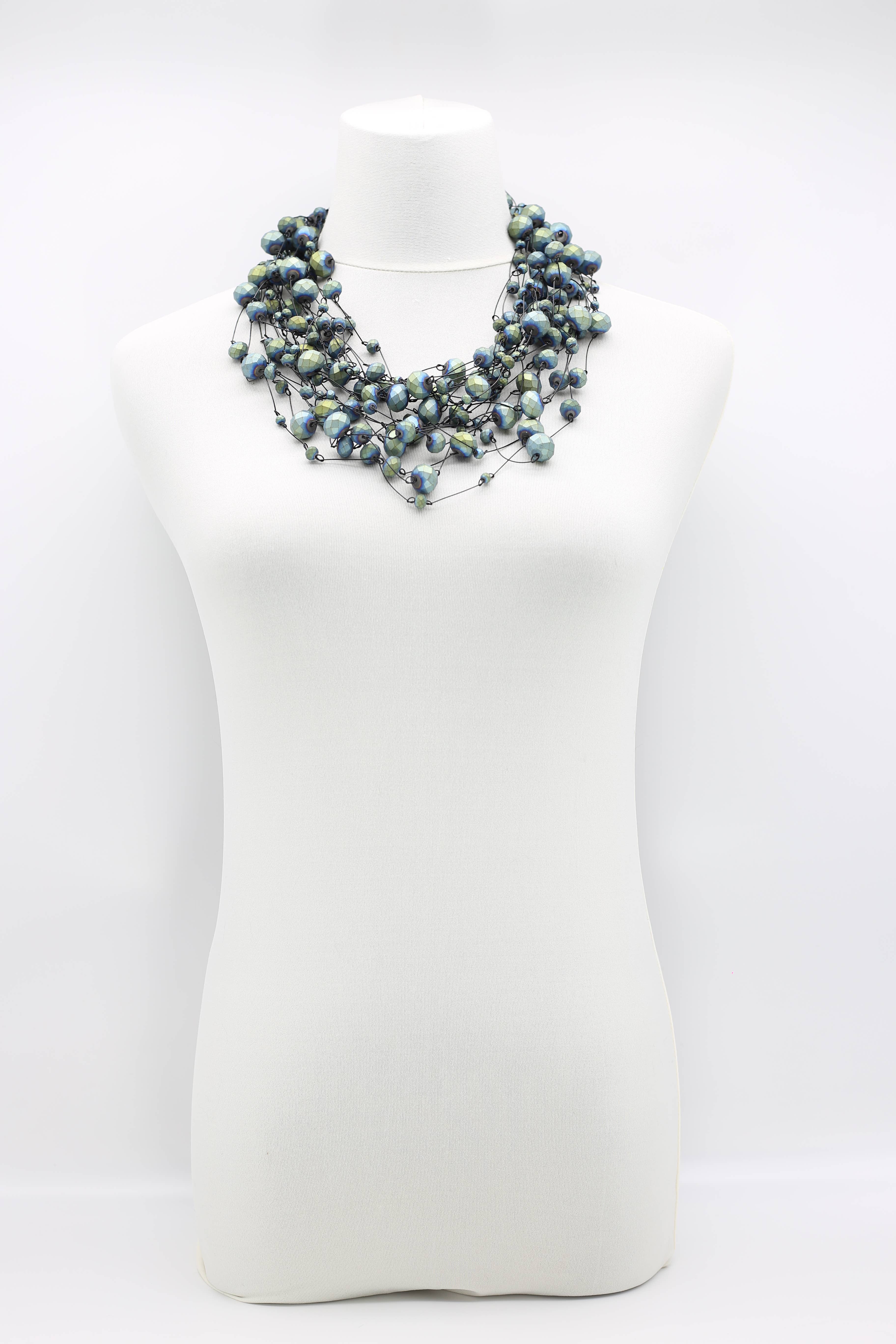 Jianhui London – wholesale Beaded/pearl necklace – Elegant Statement Crystal Faceted Beads Necklaces9