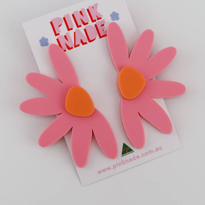 'Linda' Pink / Orange Dangle for wholesale by Pink Nade