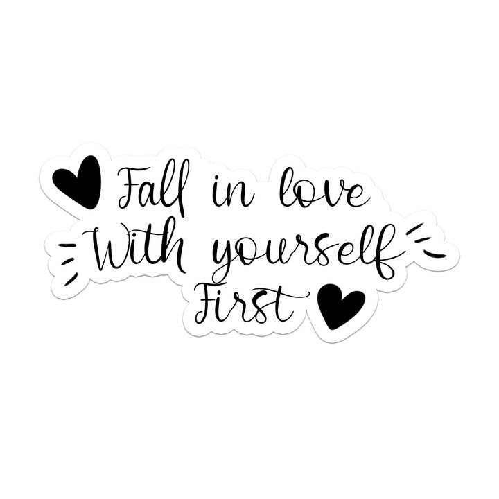 Self Love | Mental Health | Waterproof Vinyl Sticker | 3.5" for wholesale by Rebel and Siren Stickers
