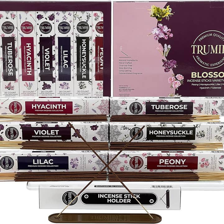 Blossom Incense Sticks Variety Pack Total 120 Incense Sticks for wholesale by TRUMIRI Incense Candles & Aromatherapy