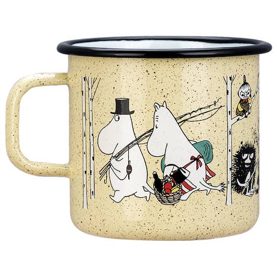 Treacle George (Muurla & Havi) – wholesale Coffee mug – MOOMIN | Enamel XL Mug | Campers | 0.80L7