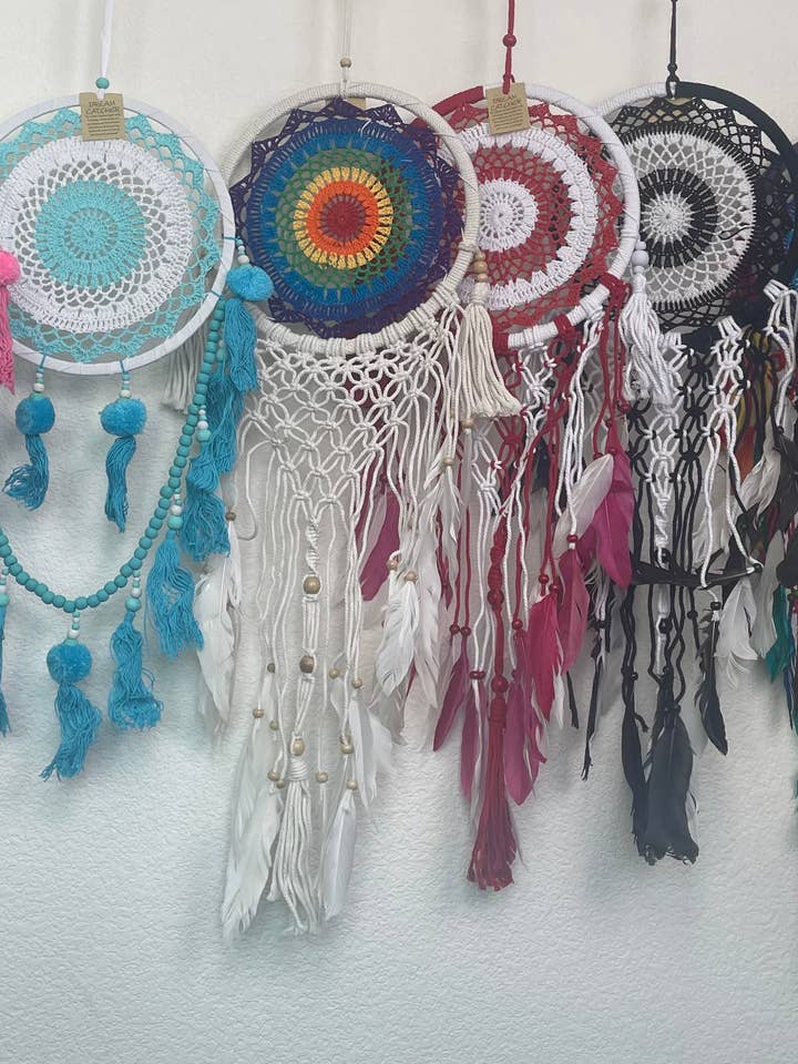 makramé drömfångare 27CM diameter helg special för wholesale av Like International
