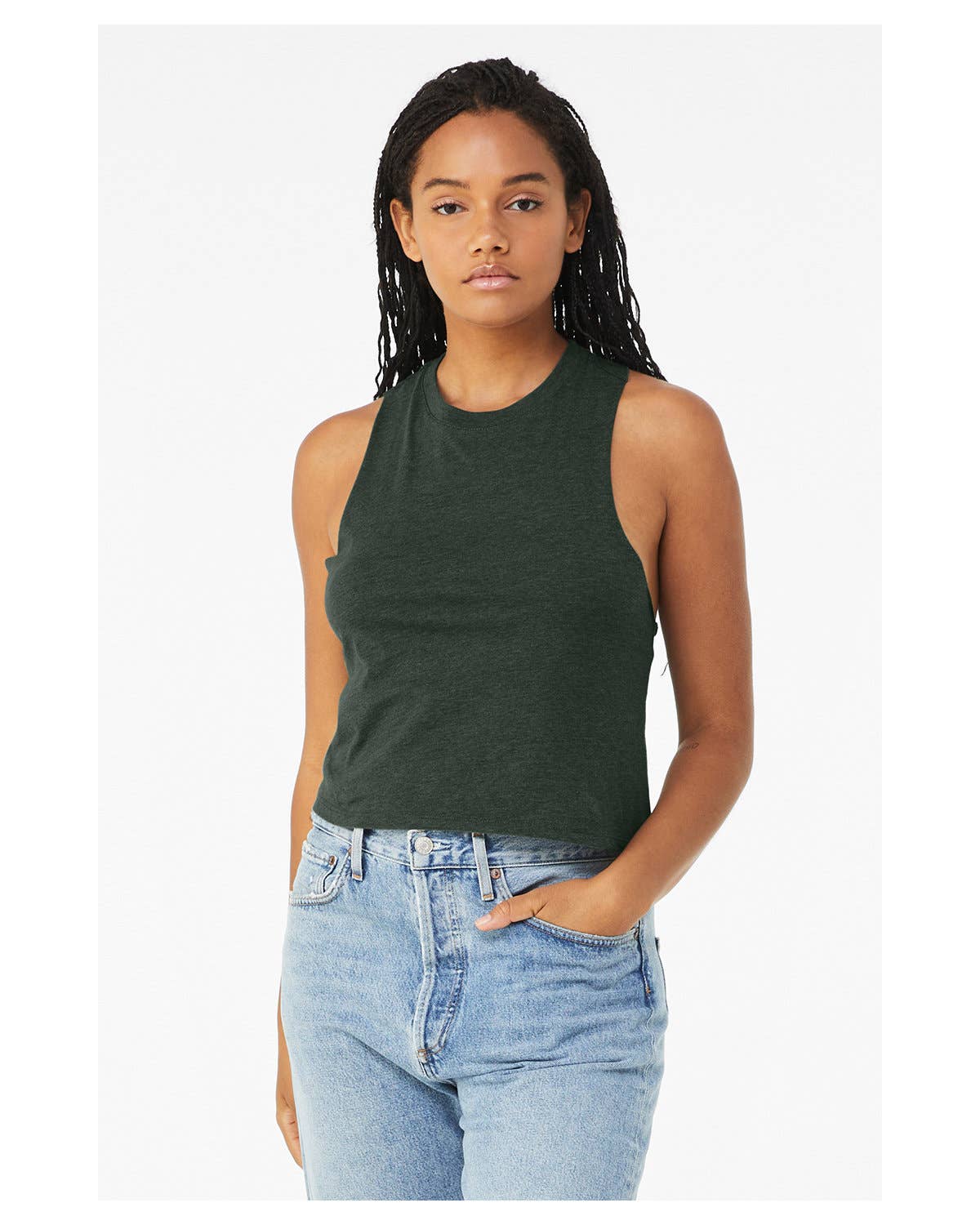 Total Apparel - Wholesale Tank Top - Women's - Bella + Canvas Ladies' Racerback Cropped Tank | 668211