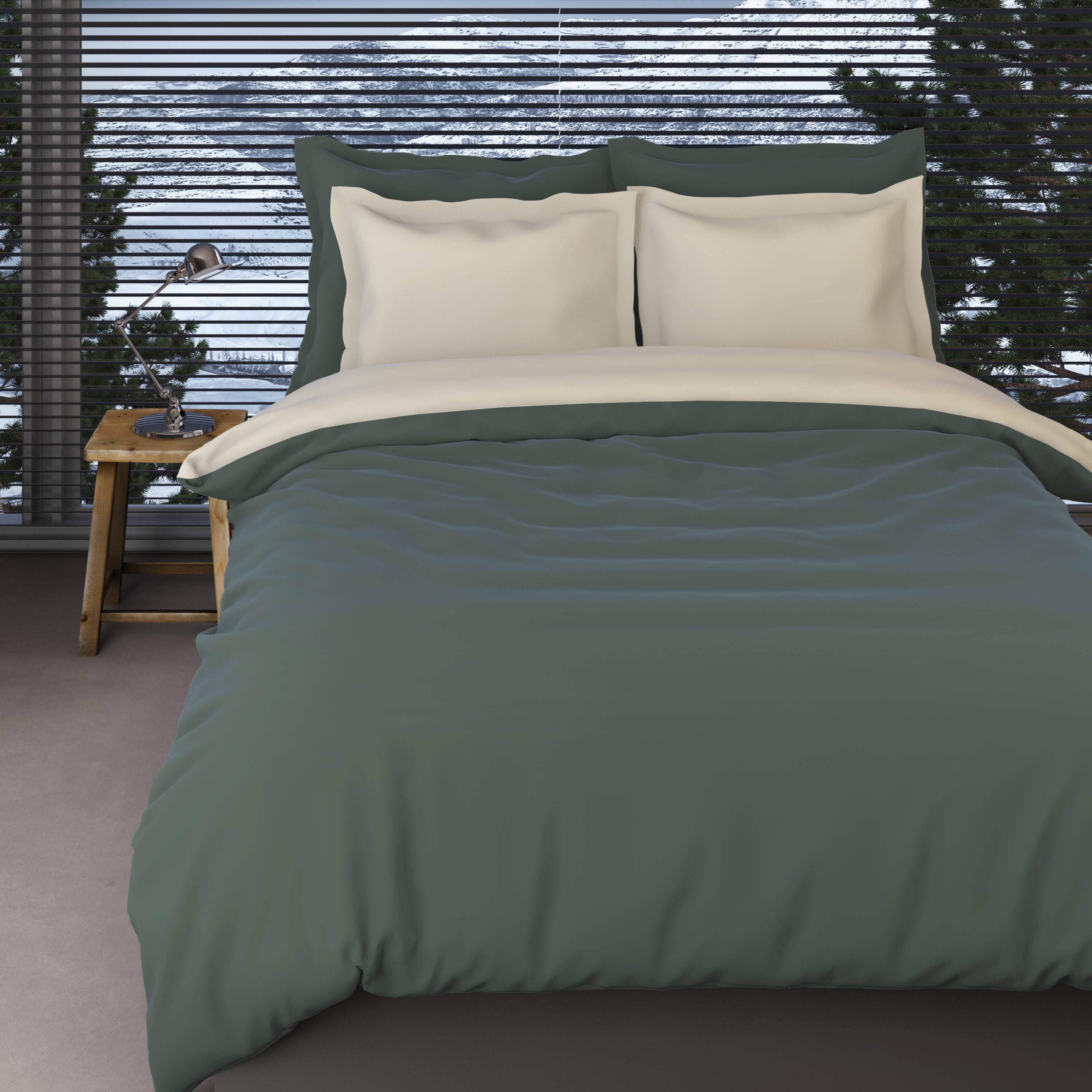 TEXTAP B.V. - Vendita all'ingrosso Copripiumini - Copripiumino in flanella Romanette Comtesse Mineral/Wolwit0