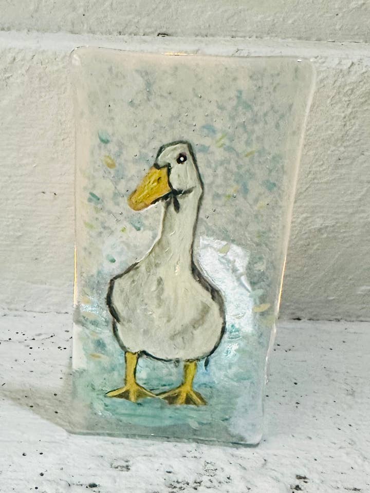 Portavelas Duck para venta al por mayor de Ally Glass Studio