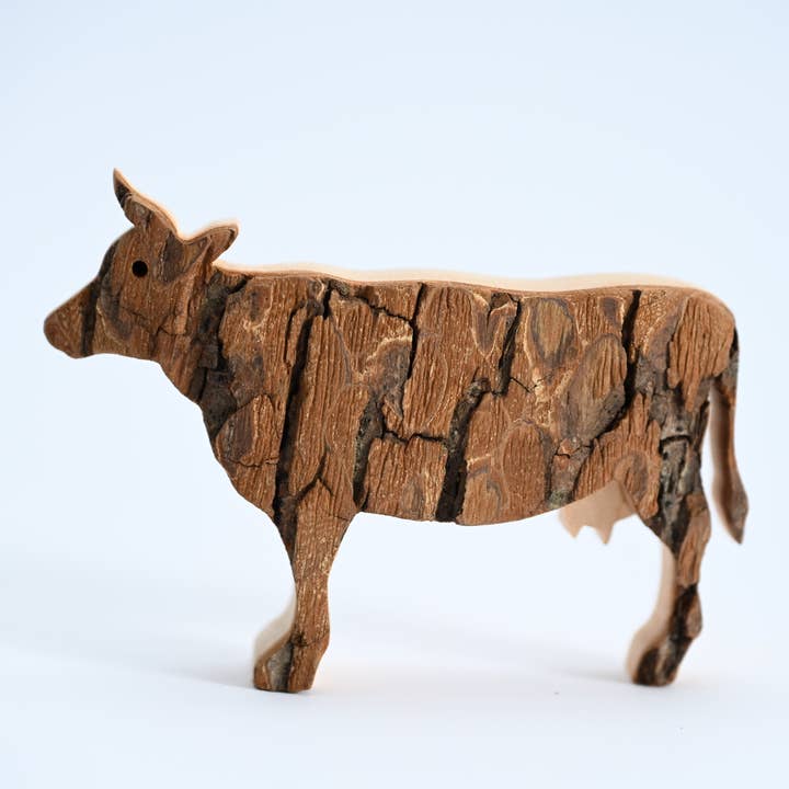 Medium Bark Cow for wholesale by Talla Imports