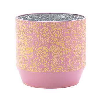 Napco - Wholesale Plant Pot - Pink & Yellow Patterned Planter - Storage(3) Item # 17184 4