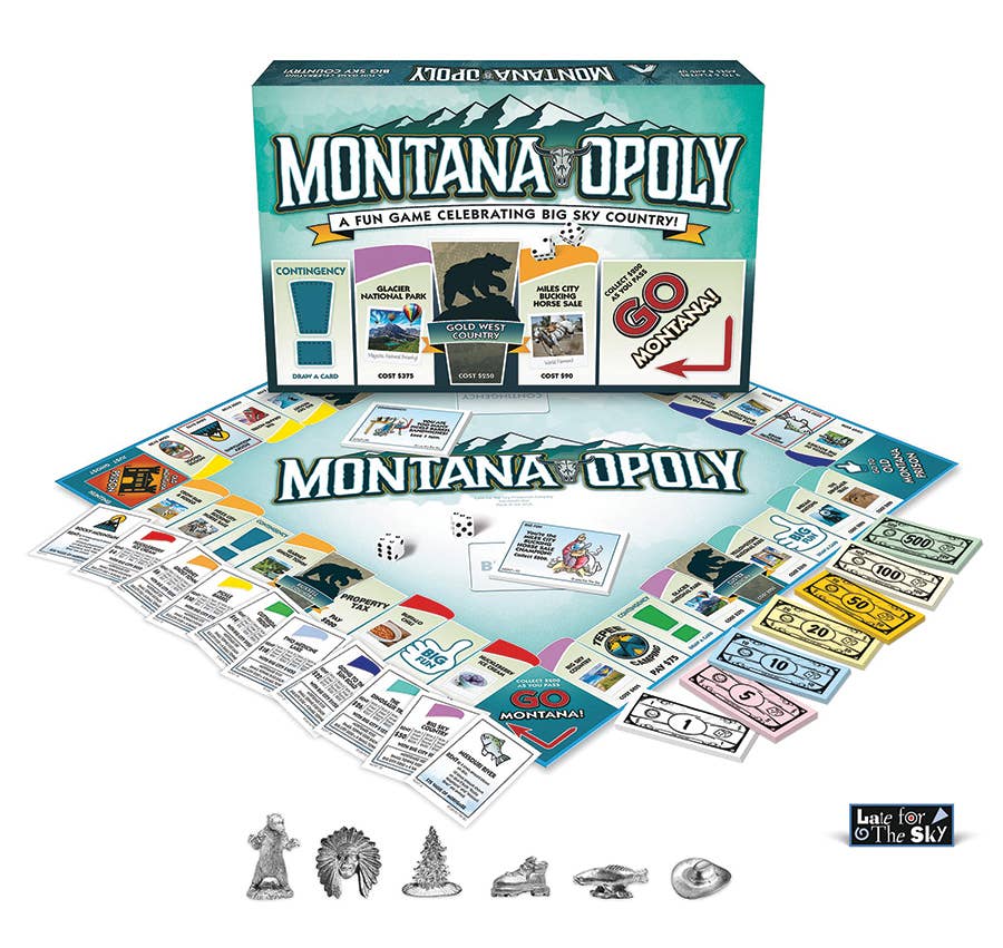Outset Games and Cobble Hill Puzzles - Wholesale Board Game - Montana-Opoly (state) Board Game2