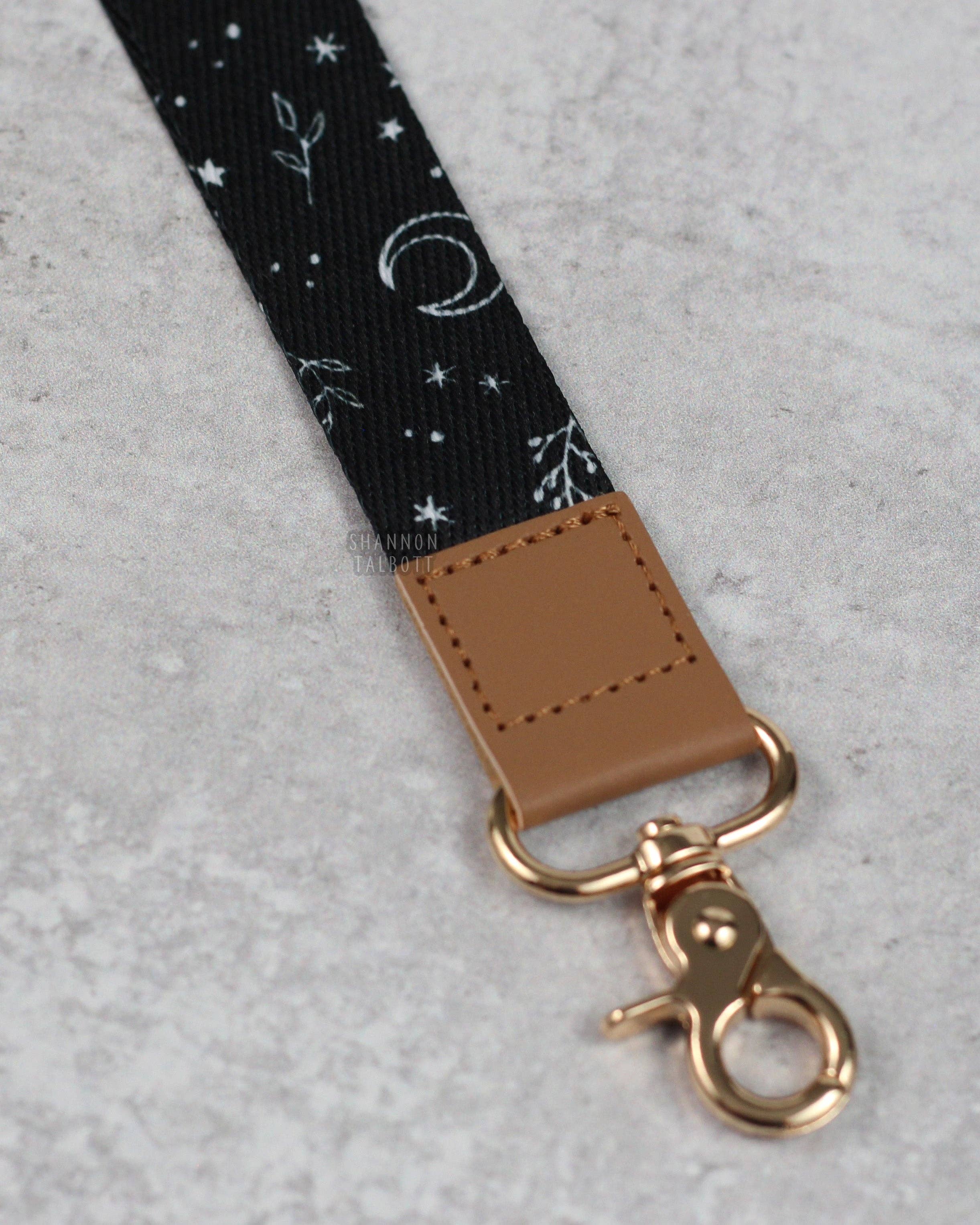 Shannon Talbott - Wholesale Keychain - Unisex - Witchy Crescent Moon and Stars Lanyard Wristlet Keychain2
