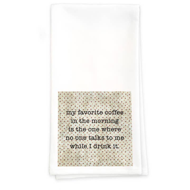 Favorite Coffee - Towel for wholesale by Paisley & Parsley