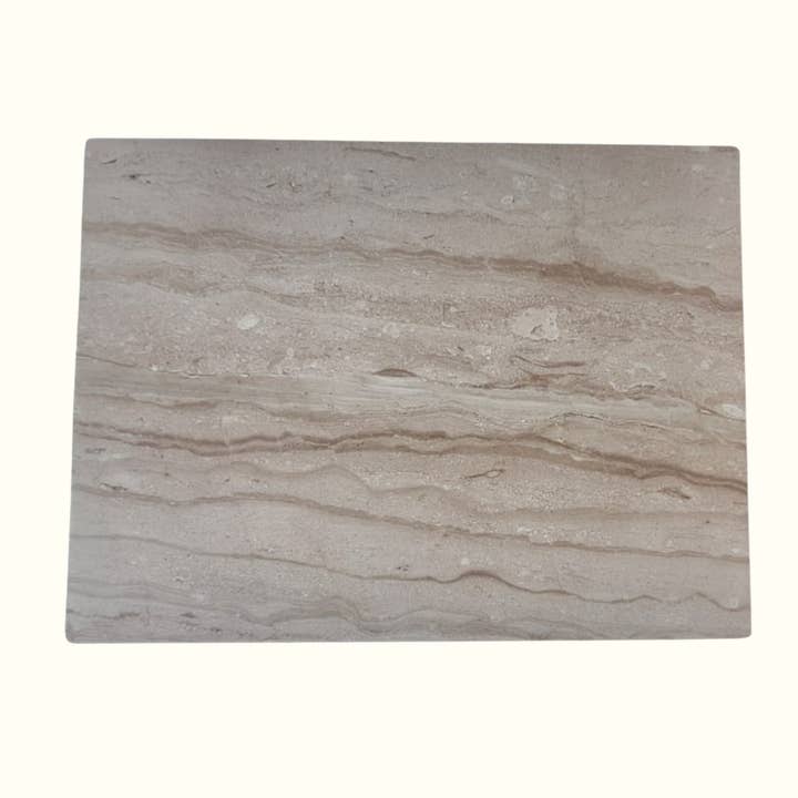 Cutting Board in Striped Salento Dolomia 40×30 cm Natural Handmade Stone Made in Italy – Kalu Creations for wholesale by Kalu Creations
