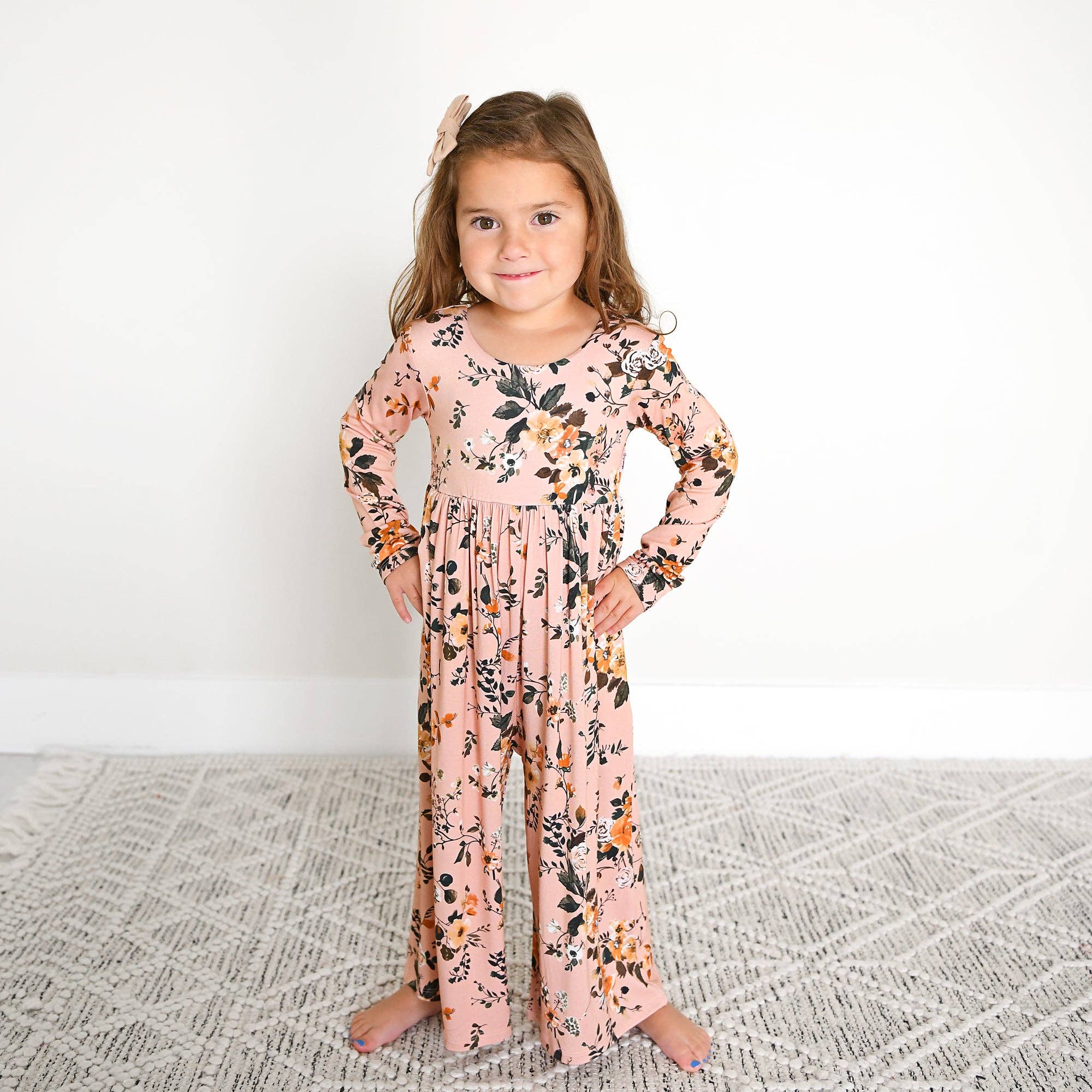 Gigi and Max - Vendita all'ingrosso Tutina - Neonati - Flora Rosa Chiaro TUTA A GAMBA LARGA Bambù Floreale Abbigliamento per Bambini6