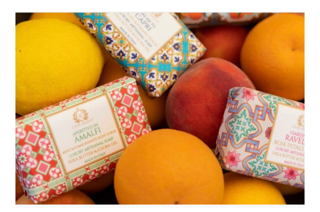 Casa Amalfi - Wholesale Bar Soap - Aperitivo in Amalfi Mint & Pomegranate Bar Soap2